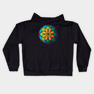 Flower Geometry Kids Hoodie